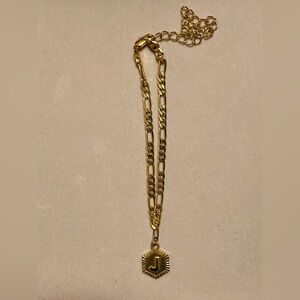 Gold “J” Pendant Anklet